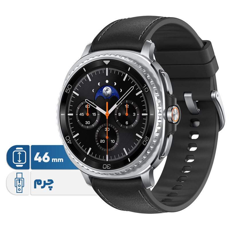 ساعت هوشمند سامسونگ Galaxy Watch8 Classic 46mm مدل SM-L500 - مشکی - اصلی (گارانتی 18 ماهه شرکتی)