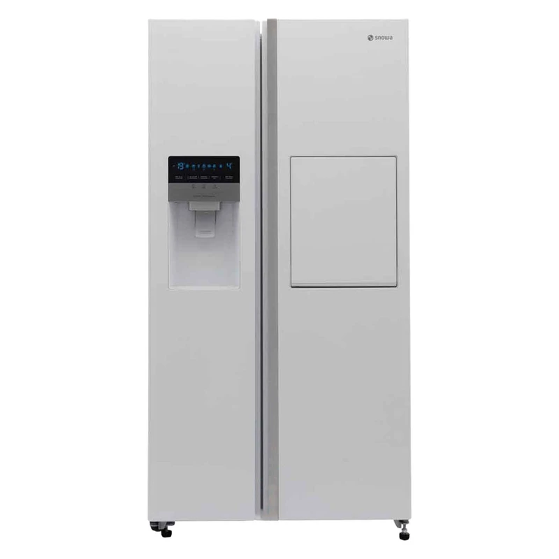 یخچال فریزر اسنوا ساید بای ساید دو درب مدل S2DI-M210-W سفید متالیک اسنوا
