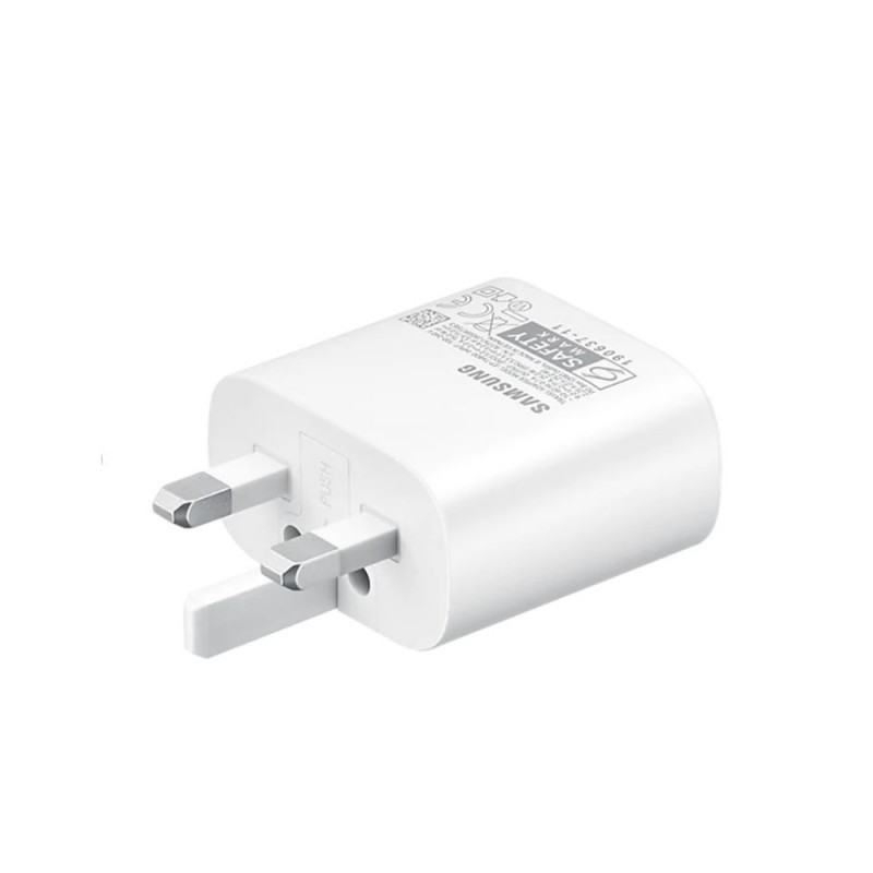 شارژر دو پین SAMSUNG 25W اصلی TA800 ( فست و PD) مشکی