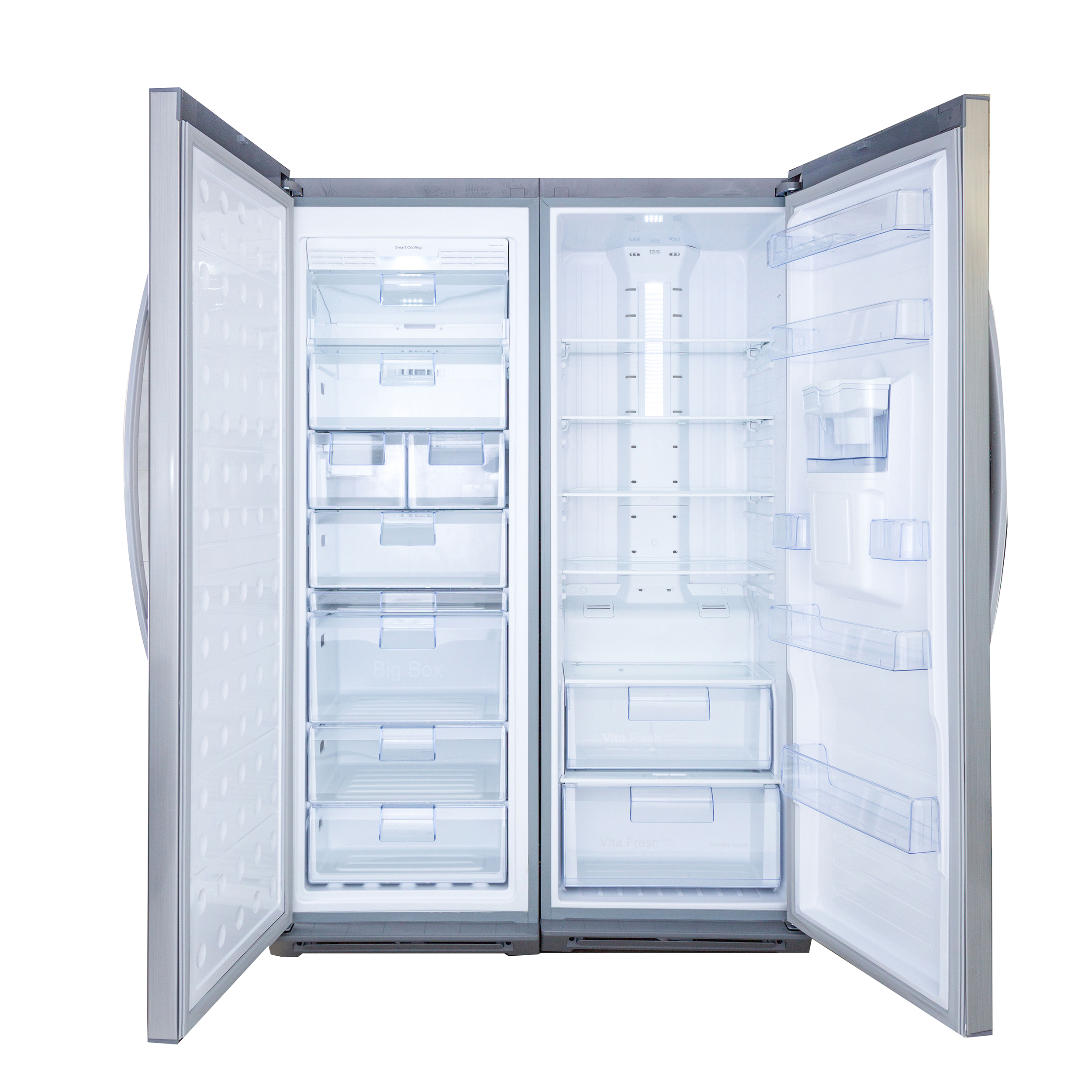 یخچال هیمالیا دوقلو مدل ICE-AGE استیل روشن - تصویر 4