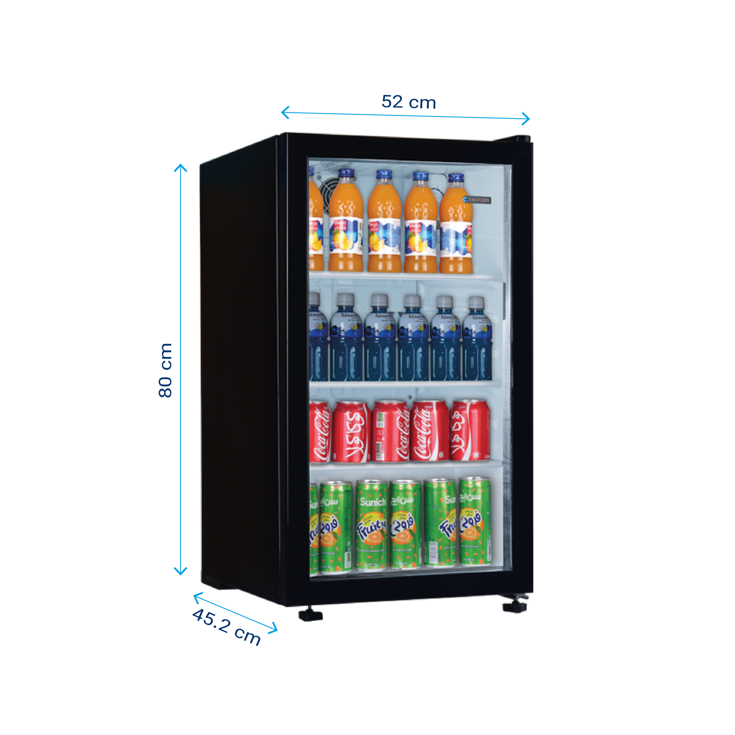 یخچال شوکیس ایستکول 5 فوت مدل 29580 مشکی ایستکول - تصویر 12