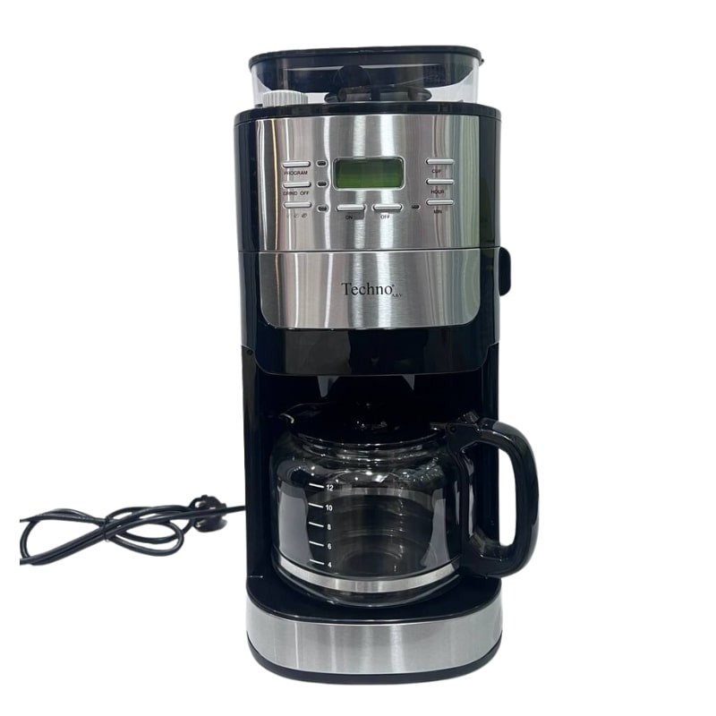 قهوه ساز تکنو مدل TE-825 استیل مشکی تکنو - تصویر 2