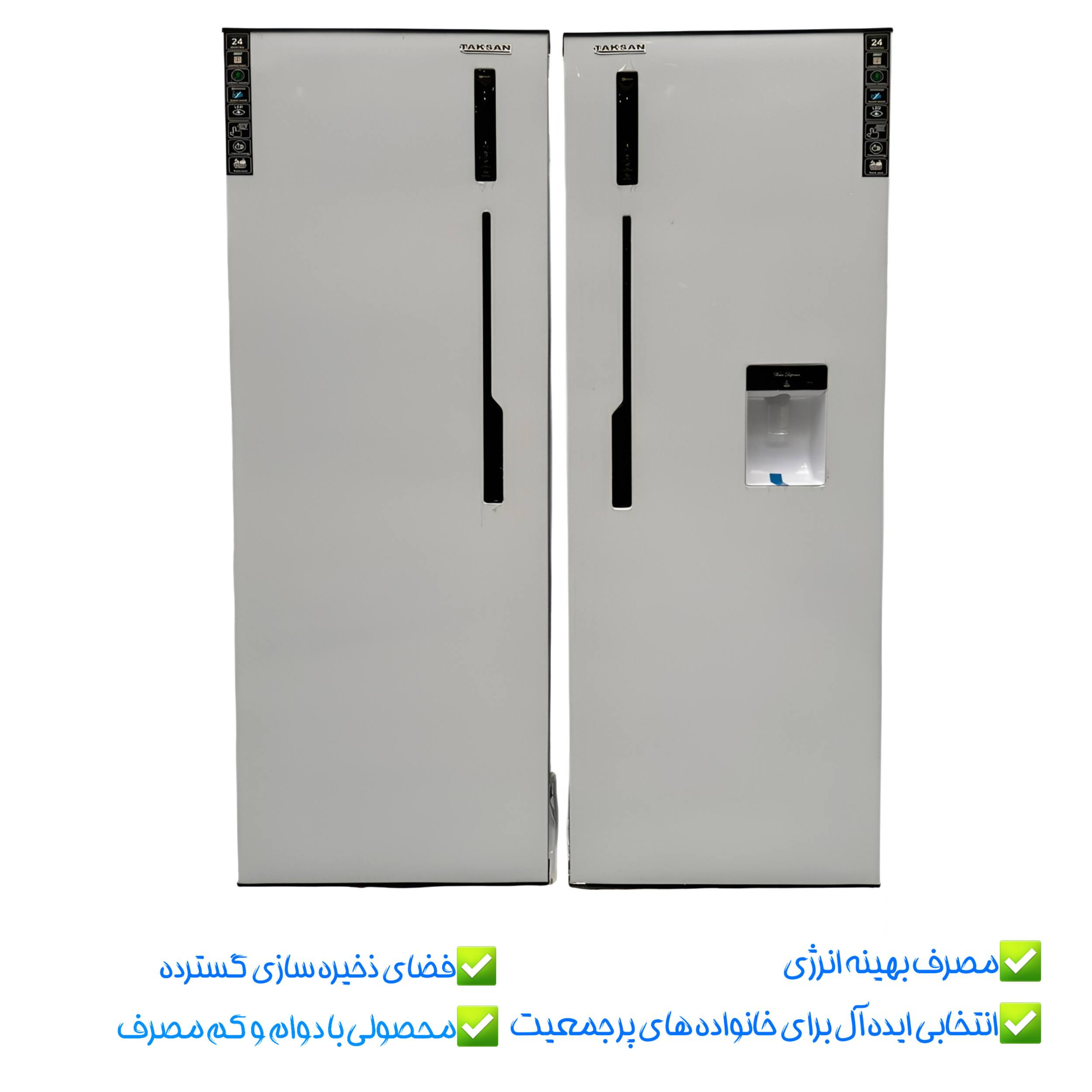 یخچال نیکسان دوقلو مدل NR-6020-DN با آبسردکن طرح استیل نیکسان - تصویر 10