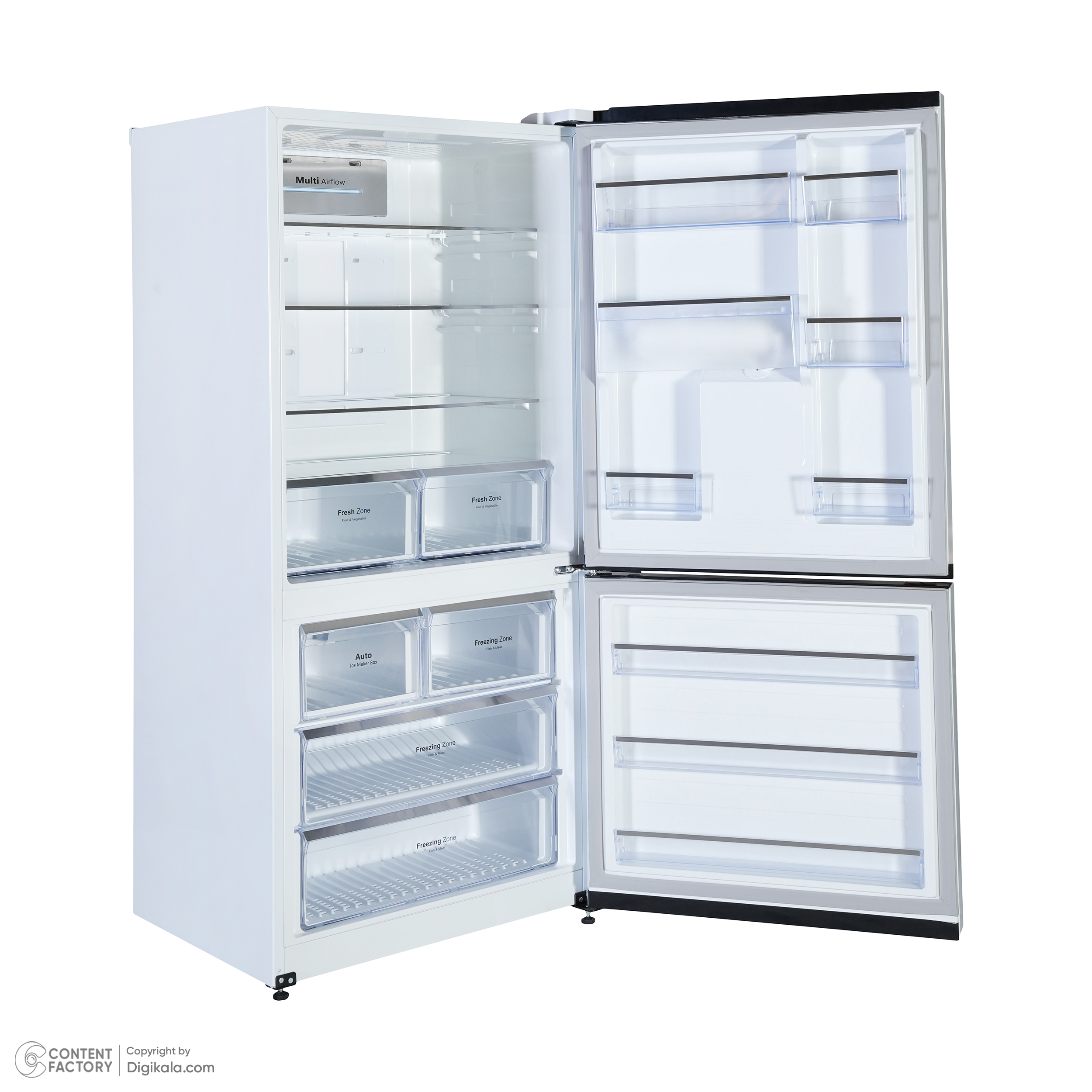 یخچال فریزر التتو فریزر پایین مدل NC-7041-DN طرح استیل التتو - تصویر 2