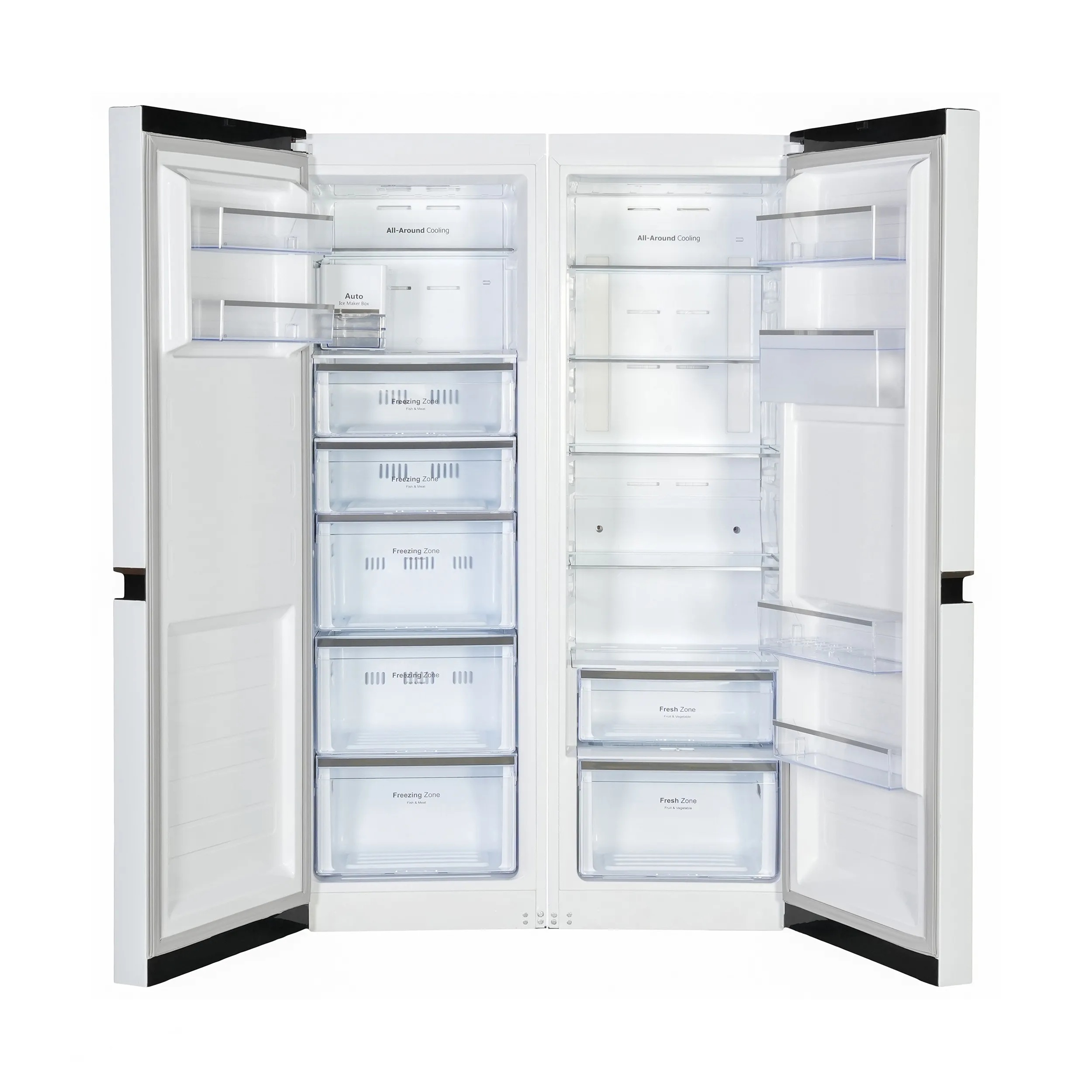 فریزر نیکسان دوقلو NF-6020-DN-ICE با یخساز اتوماتیک سفید چرمی نیکسان - تصویر 2