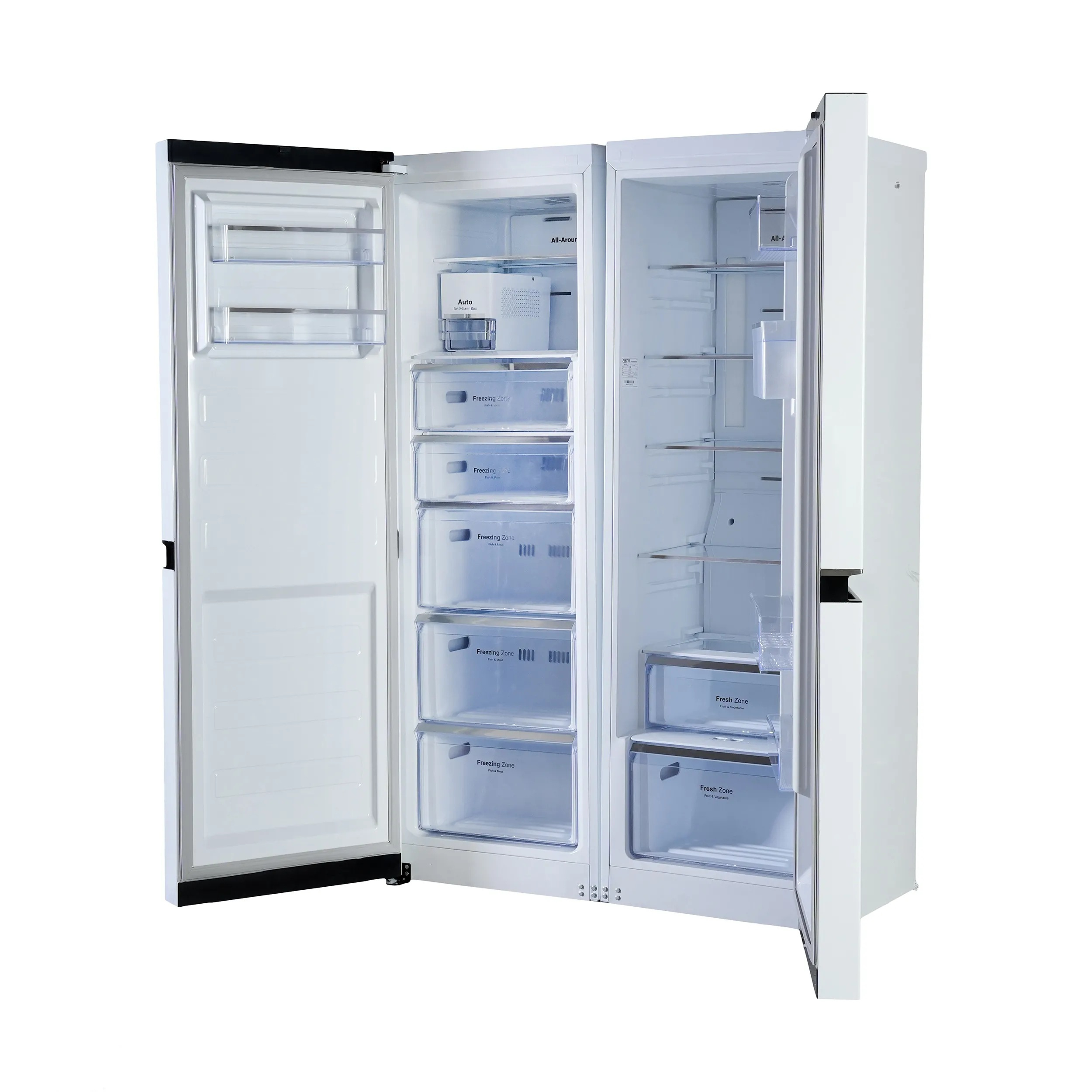 فریزر نیکسان دوقلو NF-6020-DN-ICE با یخساز اتوماتیک سفید چرمی نیکسان - تصویر 3