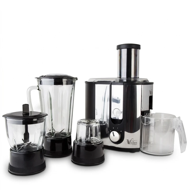آبمیوه گیر 4کاره ویداس مدل VIR-3613B استیل مشکی