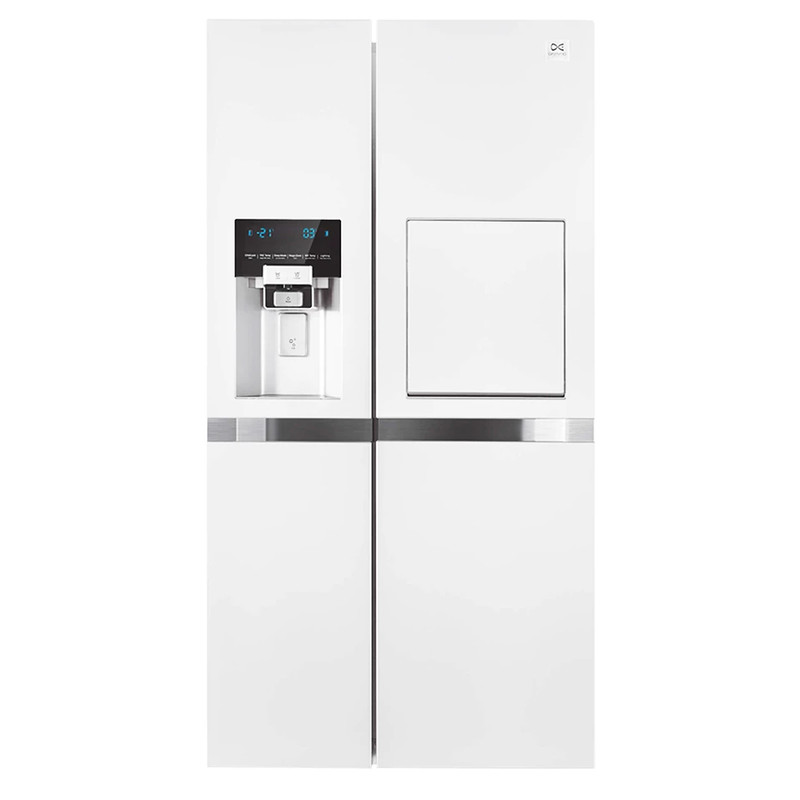 یخچال فریزر دوو ساید بای ساید سه درب مدل DS-3640MW سفید متالیک - تصویر 2
