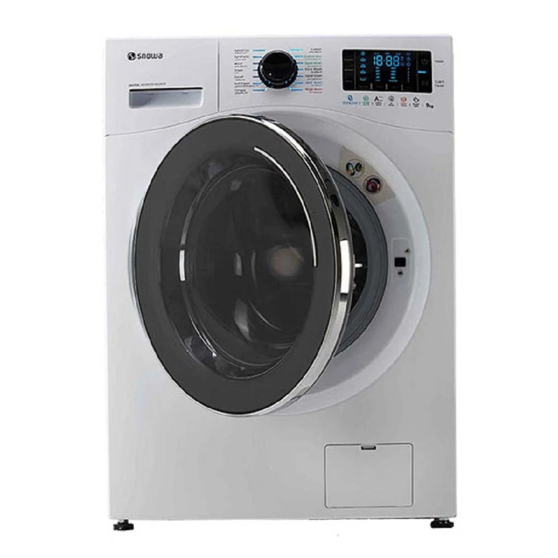 ماشین لباسشویی اسنوا اتومات 9KG مدل SWM-E92W سفید درب مشکی اسنوا - تصویر 3