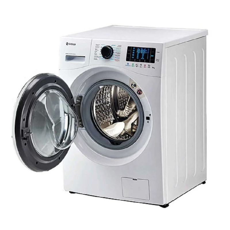 ماشین لباسشویی اسنوا اتومات 9KG مدل SWM-E92W سفید درب مشکی اسنوا - تصویر 4
