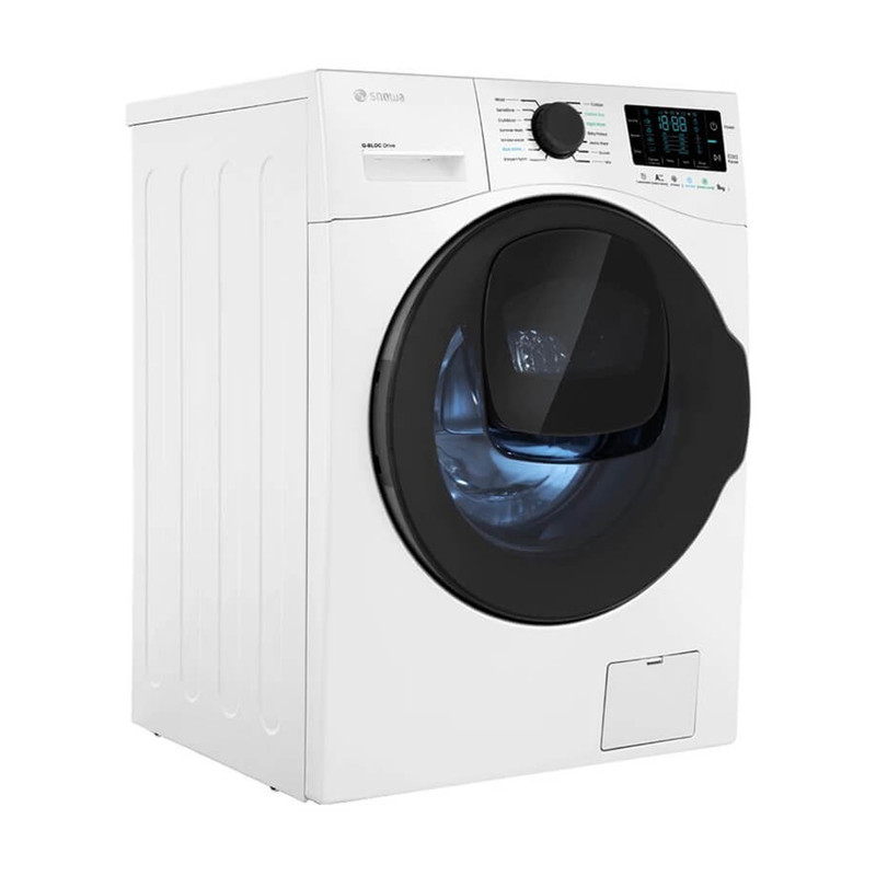 ماشین لباسشویی اسنوا اتومات 9KG مدل SWM-F92W سفید درب مشکی اسنوا - تصویر 2