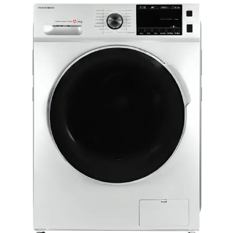 ماشین لباسشویی سفید هایسنس مدل WFKV8010D با ظرفیت 8 کیلو